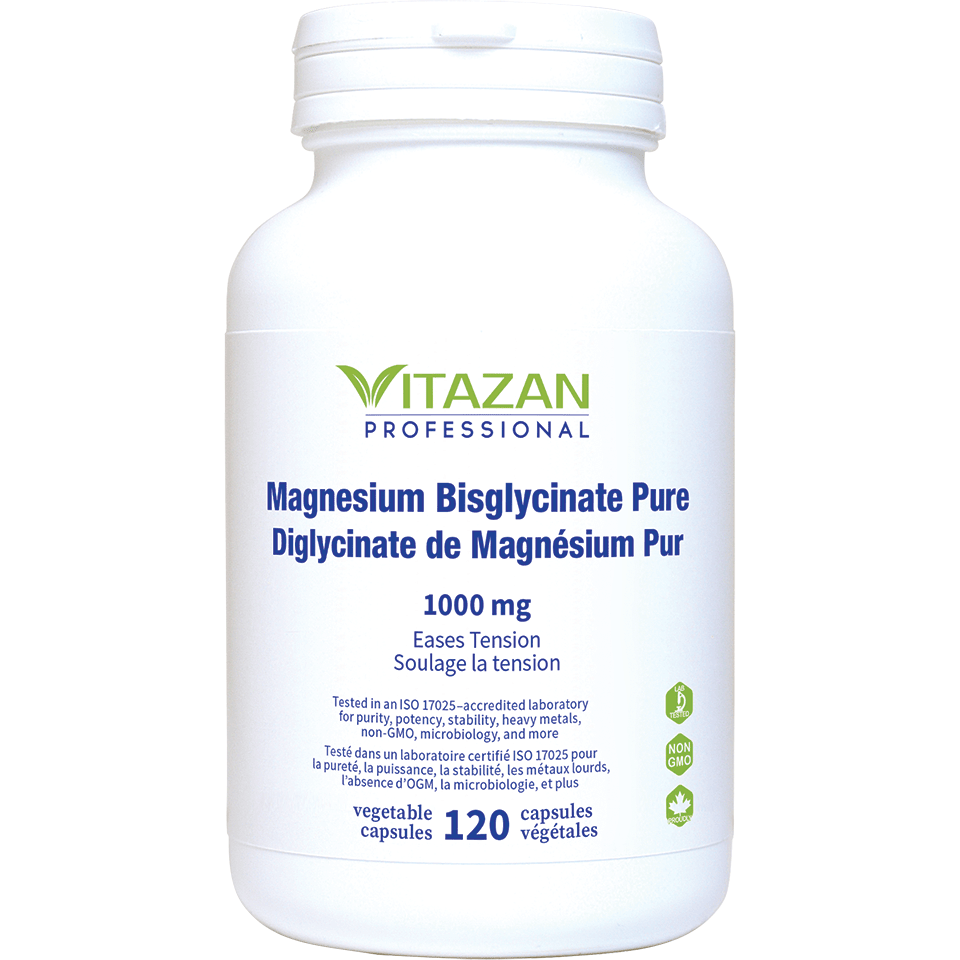 Vitazan: Magnesium Bisglycinate Pure 1000mg - 120c
