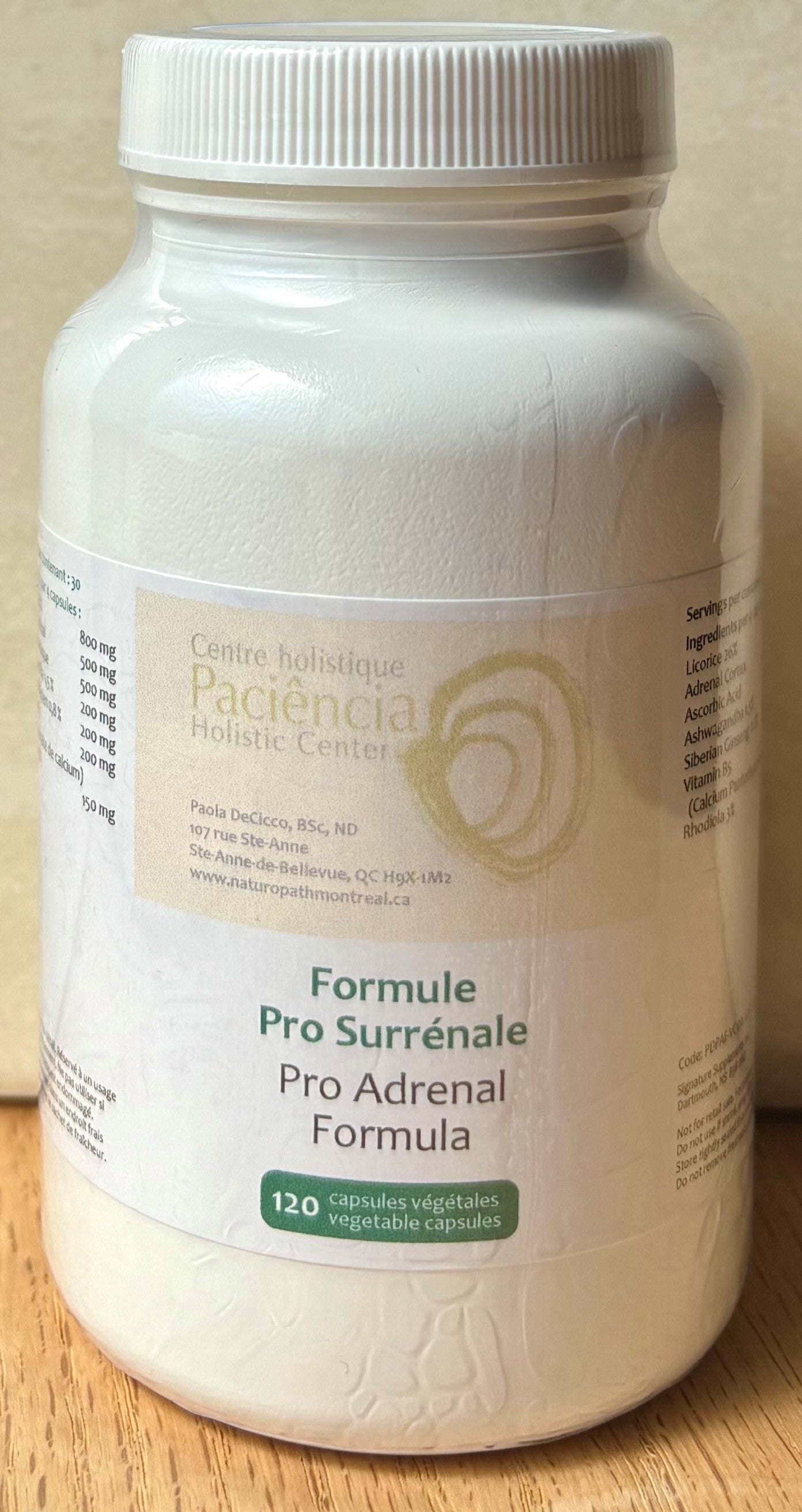 Formule Pro-Surrénale - 120 capsules végétales par Signature Supplements