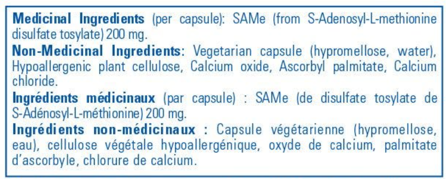Pure Encapsulations: SAMe (S-Adenosylmethionine) - 60c