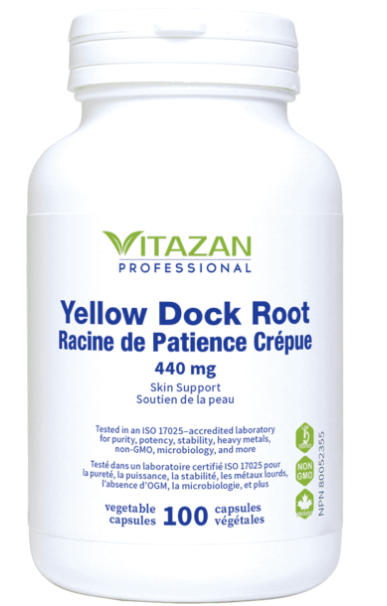 Racine de Patience Crépue 440 mg - 100 capsules végétales par Vitazan