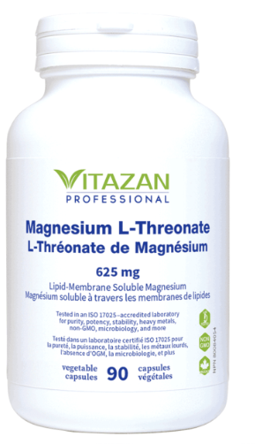 L-Thréonate de Magnésium 625 mg - 90 capsules végétales par Vitazan
