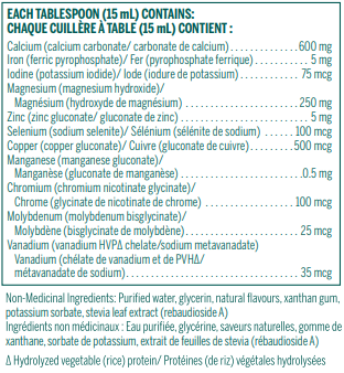 Multi Cal Mag Liquid - 450 ml de liquide par Genestra