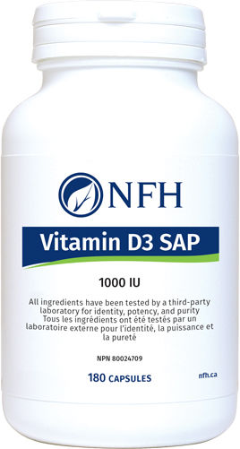 Vitamin D3 SAP (1000 IU) – 180 capsules par NFH
