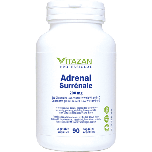 Surrénale 200 mg - 90 capsules végétales par Vitazan