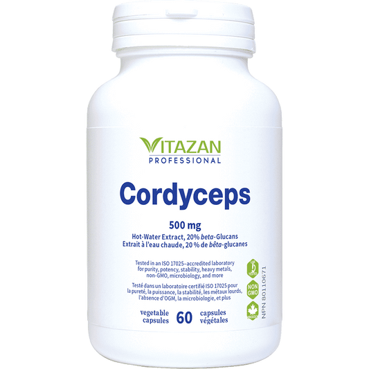 Cordyceps 500 mg - 60 capsules végétales par Vitazan