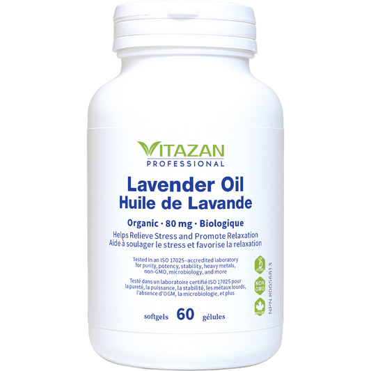 Huile de Lanvande Biologiquie 80 mg - 60 gélules par Vitazan