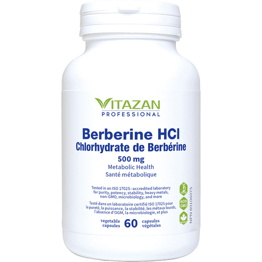 Chlorhydrate de Berbérine 500 mg - 60 capsules végétales par Vitazan