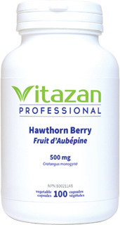 Fruit d'Aubépine 500mg - 100 capsules végétales par Vitazan