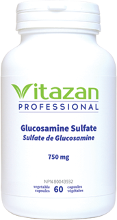 Sulfate de Glucosamine 750 mg - 60 capsules végétales par Vitazan