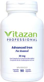 Fer Avancé 30 mg - 90 capsules végétales par Vitazan