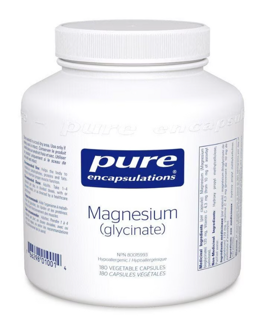 Magnesium (glycinate) - 180 capsules par Pure Encapsulations