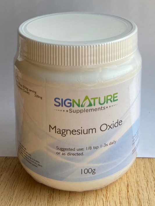 Magnesium Oxide - 100 g de poudre par Signature Supplements