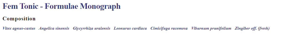 Viriditas: Fem Tonic - 500ml