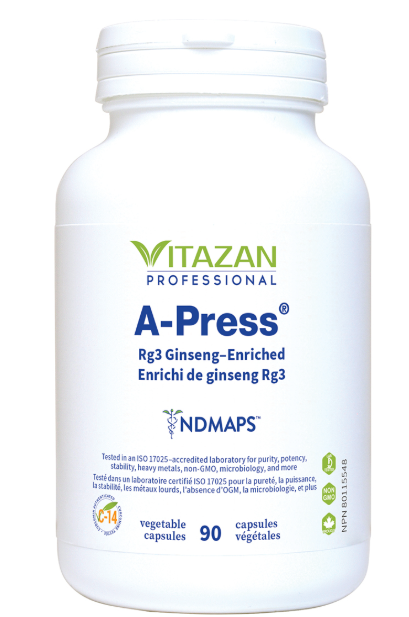 A-Press® Enrichi de ginseng Rg3 - 90 capsules végétales par Vitazan