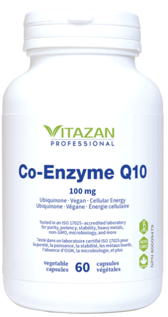 Co-Enzyme Q10 100 mg - 60 capsules végétales par Vitazan