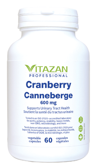 Canneberge 600 mg - 60 capsules végétales par Vitazan