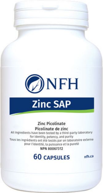 Zinc SAP - 60 capsules par NFH