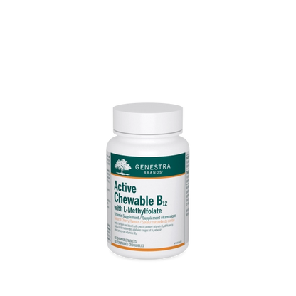 Active Chewable B12 with L-Methylfolate - 60 comprimés croquables par Genestra