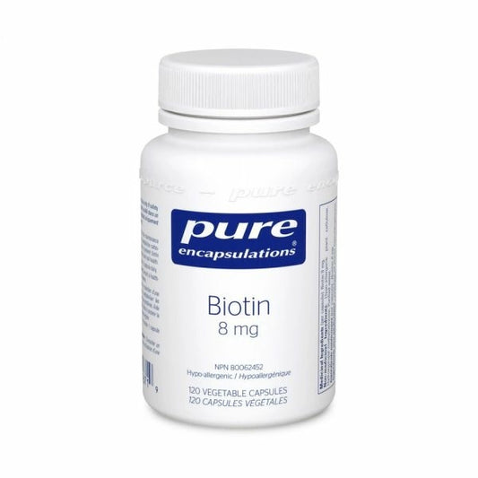Biotin - 8mg - 120 capsules végétales par Pure Encapsulations