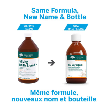 Genestra: Cal Mag Vanilla Liquid + - 450ml