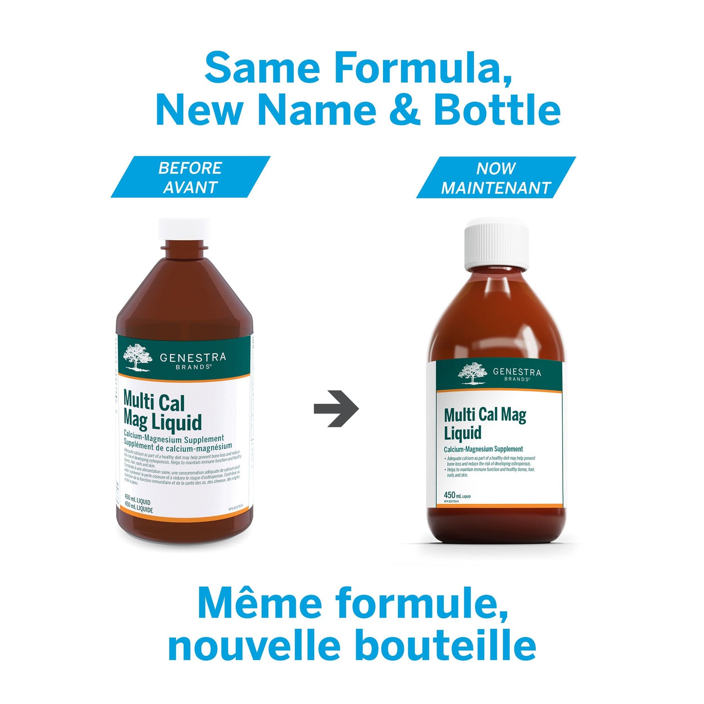 Genestra: Multi Cal Mag Liquid - 450ml