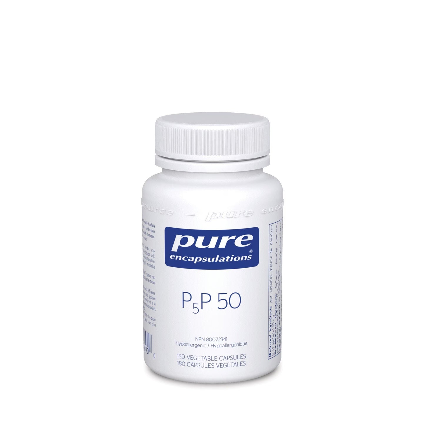 P5P 50 - 180 capsules végétales par Pure Encapsulations