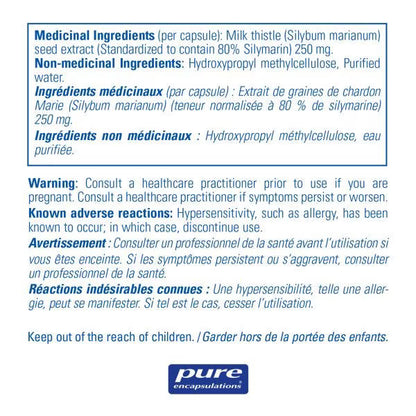 Silymarine - 120 capsules par Pure Encapsulations