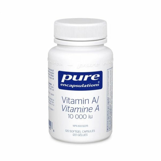 Vitamine A, 10 000 UI - 120 gélules par Pure Encapsulations